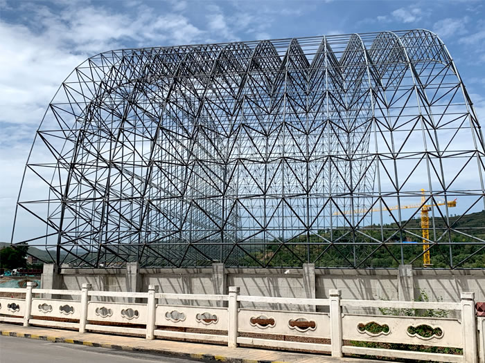 菏泽山寨矿储煤棚网架